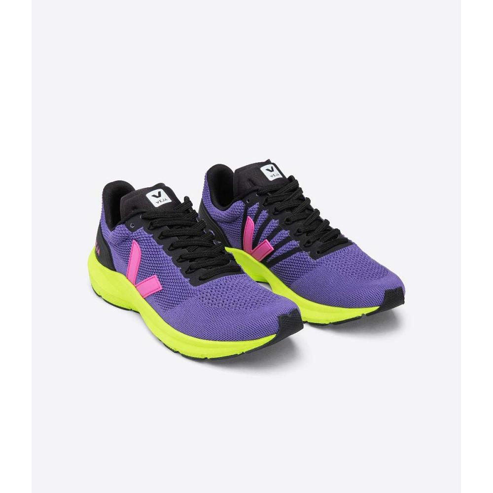 Veja MARLIN LT V KNIT Men's Running Shoes Purple | CA 140EBC